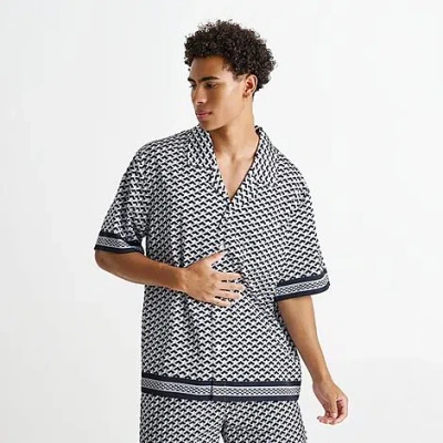 Belier Men's Bélier Illusion Panel Resort Shirt In Multi