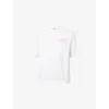 Belier Mens White Courchevel Graphic-print Cotton T-shirt In White