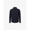 Belier Mens Navy Regular-fit Long-sleeves Stretch-woven Shirt In Blue