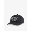 Belier Mens Black Atelier Embroidered Cotton Cap