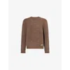 Belier Mens Brown Boxy Alpaca Wool-blend Knitted Jumper Xs In Brown
