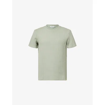 Belier Mens Sage Edwin Textured Woven T-shirt Xxl In Green