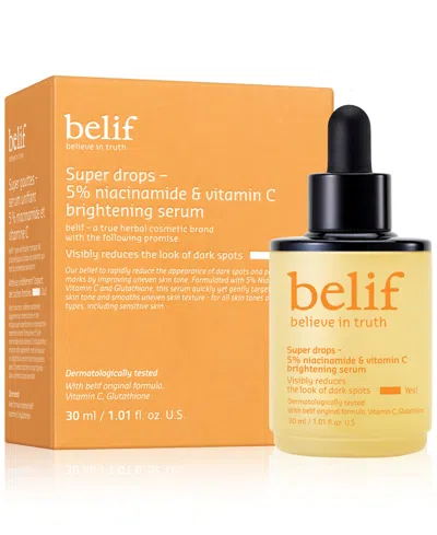 Belif Super Drops 5% Niacinamide & Vitamin C Brightening Serum, 1.01 Oz.