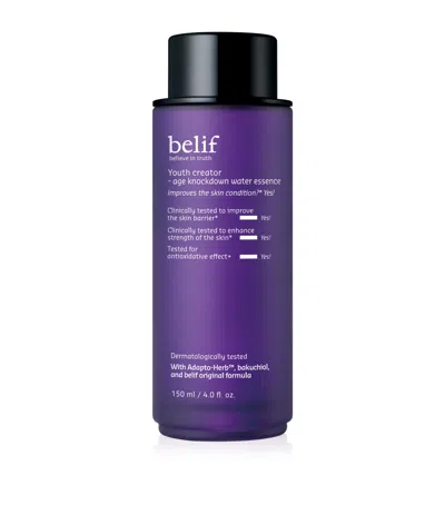 Belif Youth Creator Age Knockdown Water Essence Toner In Transparent