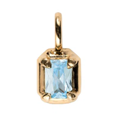 Belinda Jewelz Women's Blue Aquamarine Birthstone Charm