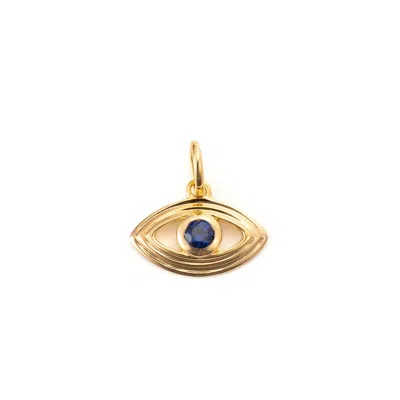 Belinda Jewelz Women's Blue Sapphire Evil Eye Charm
