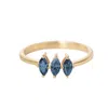 Belinda Jewelz Women's Brynne Blue Sapphire Birthstone Ring In Gold