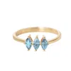 Belinda Jewelz Women's Brynne Blue Topaz Birthstone Ring In Gold
