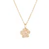Belinda Jewelz Women's Gold Audrey Dog & Cat Paw Necklace In Gold