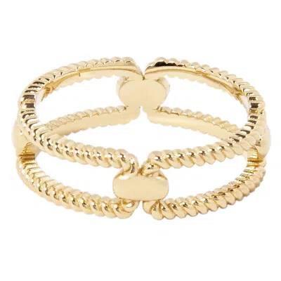 Belinda Jewelz Women's Gold Chloe Textured Loop Ring