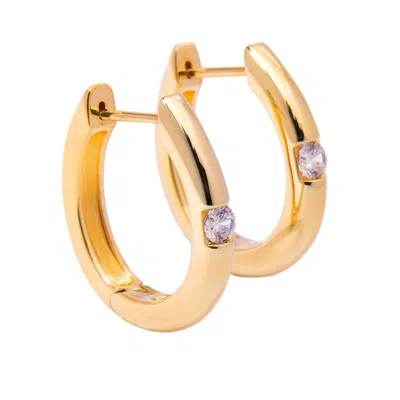 Belinda Jewelz Women's Gold Classic Luxe Claire Hoops