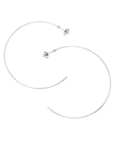 Belinda Jewelz Women's Gold Faye Bullseye Lightweight Large Hoops In Silver