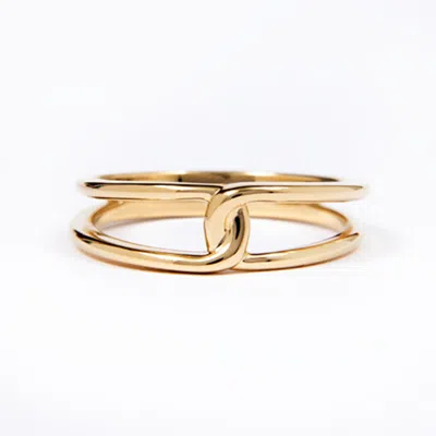 Belinda Jewelz Women's Gold Gina Twisted Loop Ring