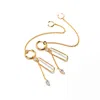 Belinda Jewelz Women's Gold Harlow Drop Hoops In Gold