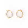 Belinda Jewelz Women's Gold Juna Mixed Metal Hoops In Gold