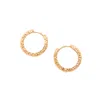 Belinda Jewelz Women's Gold / Silver Scarlett Textured Hoops In Multi