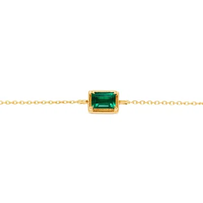 Belinda Jewelz Women's Green Emerald Birthstone Bolo Bracelet