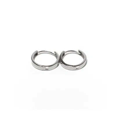 Belinda Jewelz Women's Lisa Hoops - White Gold