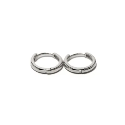 Belinda Jewelz Women's Lucy Hoops - White Gold