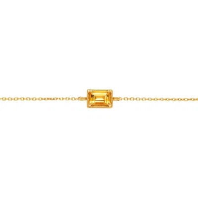 Belinda Jewelz Women's Orange Citrine Birthstone Bolo Bracelet