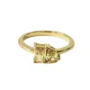 Belinda Jewelz Women's Orange Toi Et Moi Citrine Birthstone Ring In Gold