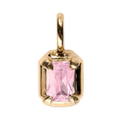 Belinda Jewelz Women's Pink Tourmaline Birthstone Charm