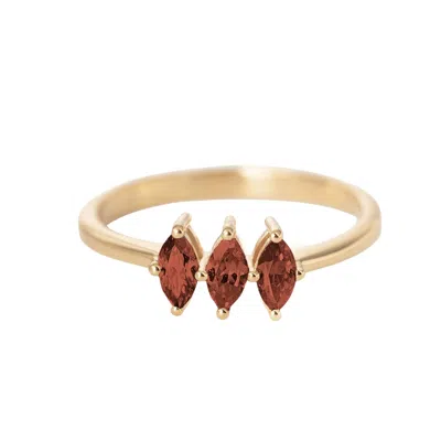 BELINDA JEWELZ WOMEN'S RED BRYNNE GARNET BIRTHSTONE RING