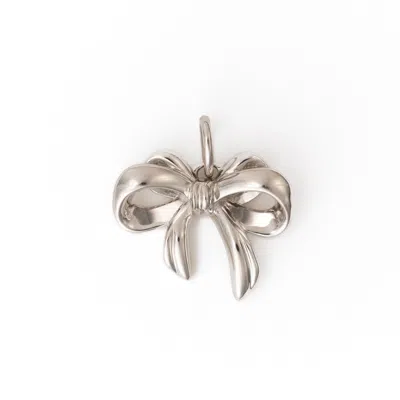 Belinda Jewelz Women's Silver Bow Charm In Metallic