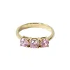 Belinda Jewelz Women's White / Pink Mari Tourmaline Birthstone Ring In Gold