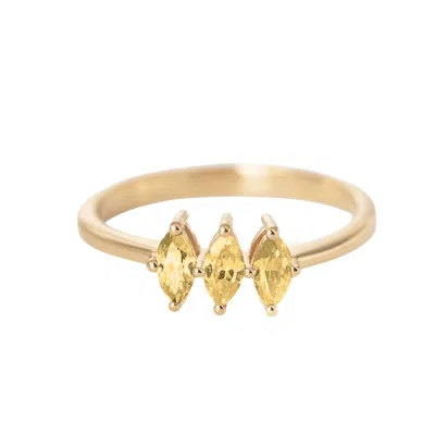 Belinda Jewelz Women's Yellow Brynne Citrine Birthstone Ring In Gold