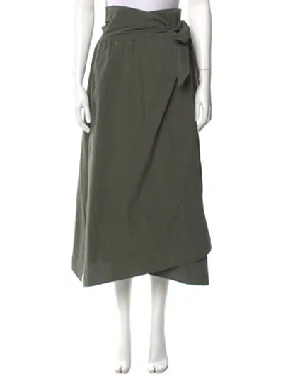 Pre-owned Belize Midi Length Skirt In Green