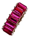 Beljoy Women's Dolly Crystal Rings In Fuchsia In Pink