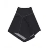 Belkys Studio Women's Black Genevieve Asymmetrical Denim Skirt In Black