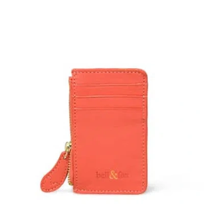 Bell & Fox Lia Card Holder-coral In Red