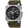 BELL AND ROSS BELL AND ROSS AUTOMATIC ANTHRACITE GREY DIAL MEN'S WATCH BR0392-GC3-ST/SCA