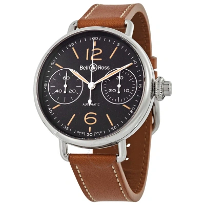 Bell And Ross Automatic Black Dial Men's Watch Brww1-mono-her/sca In Black / Brown