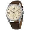 BELL AND ROSS BELL AND ROSS AUTOMATIC CREAM DIAL MEN'S WATCH BR126-ORIG-CRM-SS