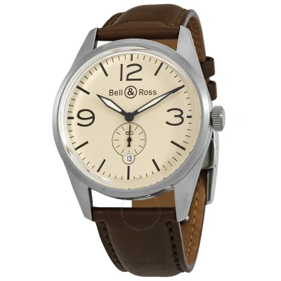 Bell And Ross Automatic Cream Dial Men's Watch Br126-orig-crm-ss In Metallic