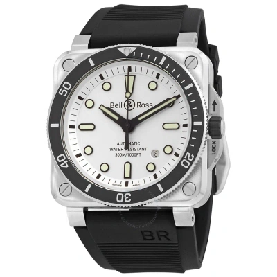 Bell And Ross Automatic White Dial Men's Watch Br0392-d-wh-st/srb In Black