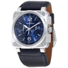 BELL AND ROSS BELL AND ROSS AVIATION AUTOMATIC BLUE DIAL MEN'S WATCH BR0394-BLU-ST/SCA