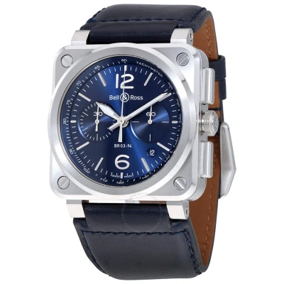 Bell And Ross Aviation Automatic Blue Dial Men's Watch Br0394-blu-st/sca