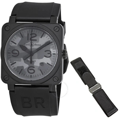 Bell And Ross Aviation Automatic Camouflage Dial Men's Watch Br0392-camo-ce/srb In Black