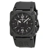 BELL AND ROSS BELL AND ROSS AVIATION AUTOMATIC CHRONOGRAPH MEN'S WATCH BR0394-BL-CE