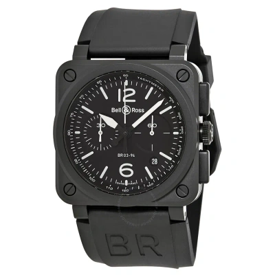 Bell And Ross Aviation Automatic Chronograph Men's Watch Br0394-bl-ce In Black