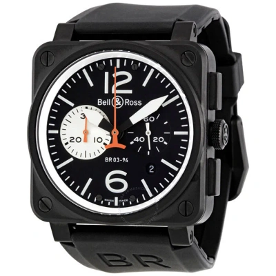 Bell And Ross Aviation Black And White Dial Chronograph Automatic Men's Watch Br0394-bw-ca