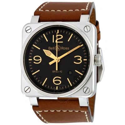 Bell And Ross Aviation Gold Heritage Men's Watch Br0392-gold-her In Brown