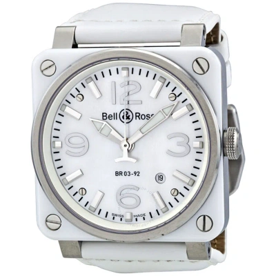 Bell And Ross Aviation Mother Of Pearl White Ceramic Men's Watch Br0392-wht-cer