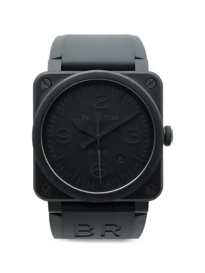 Pre-owned Bell & Ross Aviation Type Military Spec Br 03-92 42mm Watch In Black