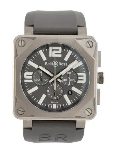 Pre-owned Bell & Ross Br 01-94 Carbon Fiber Watch In Multicolor