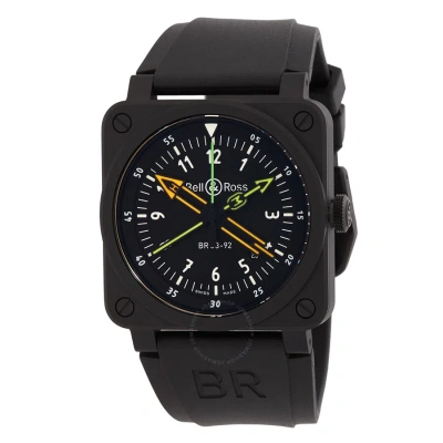 Bell And Ross Br 03-92 Radiocompass Automatic Black Dial Men's Watch Br0392rcocesrb